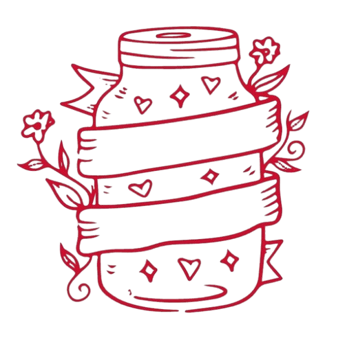 Honeymoon Jar Illustration